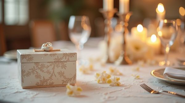 Personnalisez votre boîte à alliances pour un mariage unique